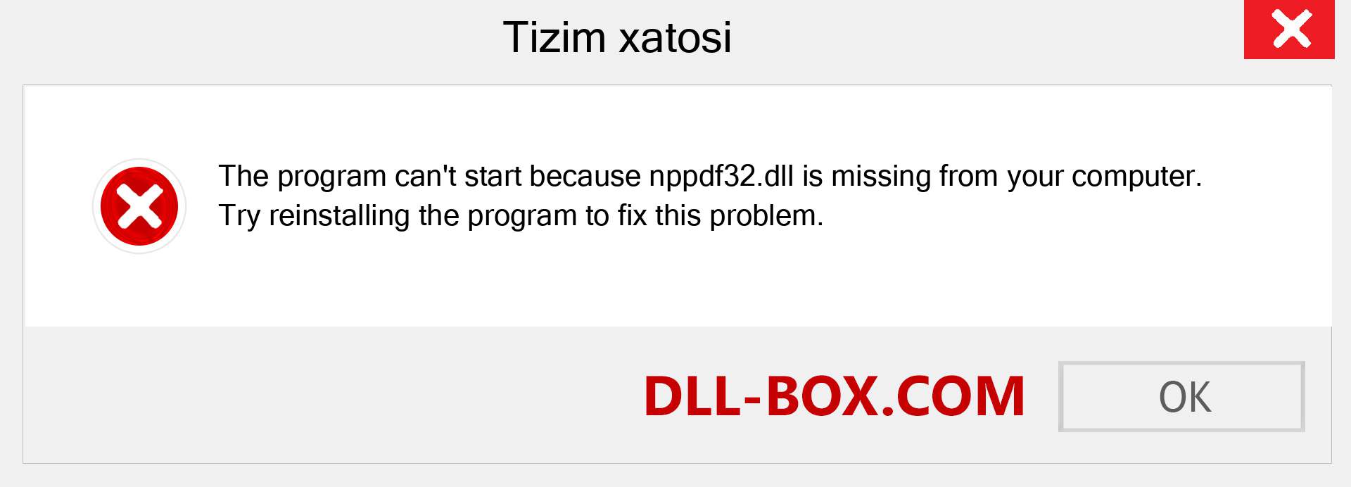 nppdf32.dll fayli yo'qolganmi?. Windows 7, 8, 10 uchun yuklab olish - Windowsda nppdf32 dll etishmayotgan xatoni tuzating, rasmlar, rasmlar